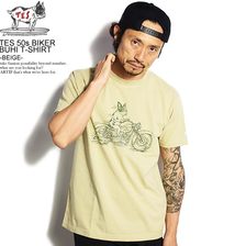 The Endless Summer TES 50s BIKER BUHI T-SHIRT -BEIGE- FH-0574322画像