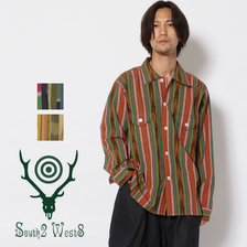 SOUTH2WEST8 Smokey shirt-CottonCloth/Ikatpattern画像