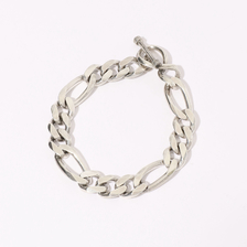 meian STERLING SILVER CLASICO FIGARO BRACELET MAB010画像