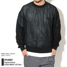 STUSSY Pigment Dyed Cotton Mesh L/S Crew 1140210画像