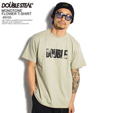 DOUBLE STEAL MONOTONE FLOWER T-SHIRT -BEIGE- 902-14014画像