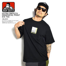BEN DAVIS EXTRA SMOOTH GRAPHICAL PRINT S/S TEE -BLACK- C-0580027画像