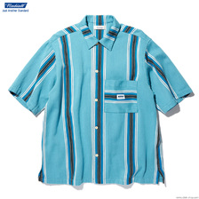 RADIALL AZTEC - OPEN COLLARED SHIRT S/S (BLUE) RAD20SSSH010画像