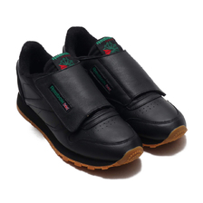 Reebok CL LEATHER STOMPER BLACK/REEBOK RUBBER GUM/GLEN GREEN EF3380画像