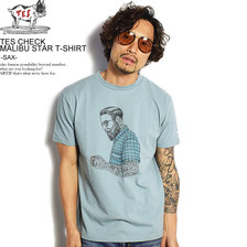 The Endless Summer TES CHECK MALIBU STAR T-SHIRT -SAX- FH-0574324画像