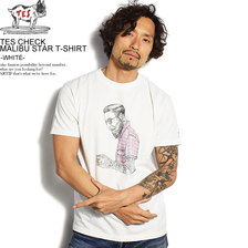 The Endless Summer TES CHECK MALIBU STAR T-SHIRT -WHITE- FH-0574324画像
