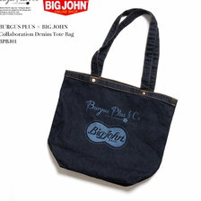 BURGUS PLUS &times; BIG JOHN Collaboration Denim Tote Bag BPBJ01画像
