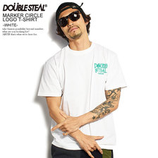 DOUBLE STEAL MARKER CIRCLE LOGO T-SHIRT -WHITE- 902-14011画像