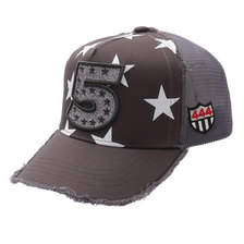 YOSHINORI KOTAKE DESIGN 5LOGO STAR MESH CAP CHARCOAL画像