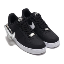 NIKE AIR FORCE 1 '07 PRM BLACK/WHITE-LASER CRIMSON CW6558-001画像