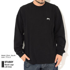 STUSSY Stock Logo L/S Crew 1140195画像