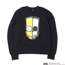 THE SIMPSONS &times; SECRET BASE &times; atmos BART X-RAY CREW NECK BLACK AT20-001-BLK画像