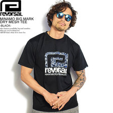 reversal MINAMO BIG MARK DRY MESH TEE -BLACK- RV20SS013画像