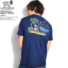 The Endless Summer TES SKULL EMB T-SHIRT -NAVY- KE-0574300画像