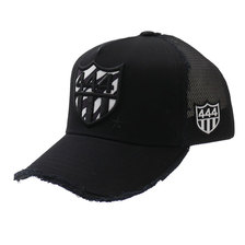 YOSHINORI KOTAKE DESIGN 444LOGO ZEBRA MESH CAP BLACK画像