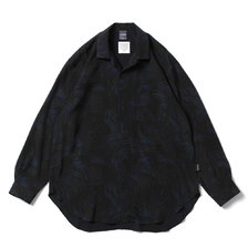 APPLEBUM Over Dye L/S Aloha Shirt BLACK画像