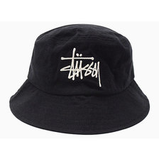 STUSSY Big Logo Canvas Bucket Hat 132967画像