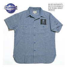 Buzz Rickson's BLUE CHAMBRAY S/S WORK SHIRT BR38324画像