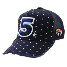 YOSHINORI KOTAKE DESIGN 5LOGO SMALL STAR MESH CAP NAVY画像