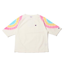Champion RW 3/4 TIE-DYE T-SHIRT PALE PINK CW-R401-910画像