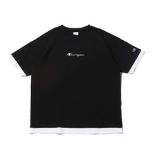 Champion S/S LAYERED T-SHIRT BLACK C3-R335-090画像
