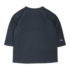 Champion MADE IN USA T1011 3/4 SLEEVE FOOTBALL T-SHIRT NAVY C5-P405-370画像