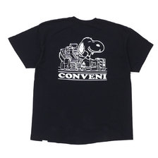 THE CONVENI &times; Fragment Design &times; PEANUTS TEE BLACK画像