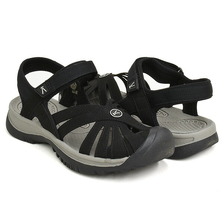 KEEN WOMEN ROSE SANDAL BLACK / NEUTRAL GRAY 1008783画像
