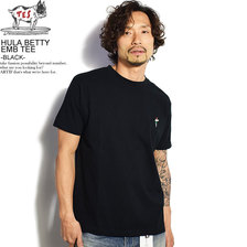 The Endless Summer TES HULA BETTY EMB T-SHIRT -BLACK- FH-0574303画像