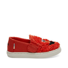 TOMS LUCA Red Elmo Faux Shearling Face/Canvas 10013649画像