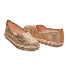 TOMS PETRA Champagne Shimmer Synthetic 10013376画像