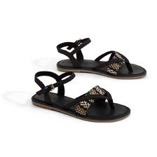 TOMS LEXIE Black Canvas/Geometric Woven 10013303画像