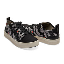 TOMS TRVL LITE LOW Black Floral Print 10013245画像