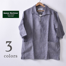 James Mortimer Half Sleeve Smock IRISH LINEN画像