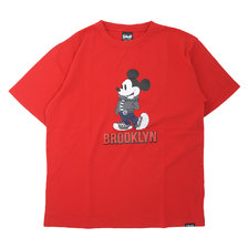 Schott &times; Disney T-SHIRT BROOKLYN RED 3103130画像