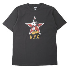 Schott &times; Disney T-SHIRT N.Y.C. MICKEY MOUSE 3103131画像