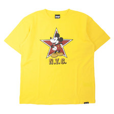 Schott &times; Disney T-SHIRT N.Y.C. MICKEY MOUSE 3103131画像