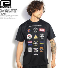 reversal ALL STAR MARK DRY MESH TEE -BLACK- RV20SS019画像
