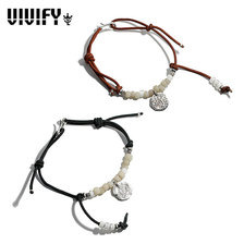 VIVIFY Old Coin Nubuck Cord Bracelet VFB-163画像