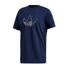 adidas OUTLINE TEE NIGHT INDIGO FM3923画像