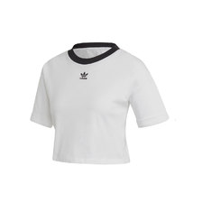 adidas CROP TOP WHITE/BLACK FM2556画像