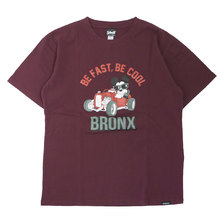 Schott &times; Disney T-SHIRT BRONX MICKEY MOUSE WINE 3103134画像