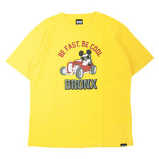 Schott &times; Disney T-SHIRT BRONX MICKEY MOUSE YELLOW 3103134画像