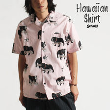 Schott HAWAIIAN SHIRT BULLDOG 3105045画像