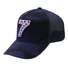 YOSHINORI KOTAKE DESIGN &times; BARNEYS NEWYORK HOLOGRAM 7LOGO MESH CAP NAVY画像