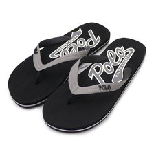 POLO RALPH LAUREN LOGO SANDAL BLACK画像