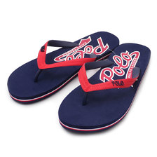 POLO RALPH LAUREN LOGO SANDAL NAVY画像