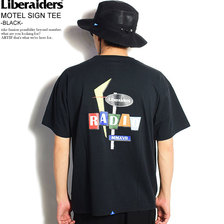 Liberaiders LIBERAIDERS MOTEL SIGN TEE -BLACK-画像