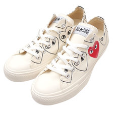 PLAY COMME des GARCONS &times; CONVERSE ALL STAR OX PCDG WHITE画像