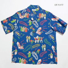 SUN SURF S/S RAYON HAWAIIAN SHIRT "ALOHA OE" SS38320画像